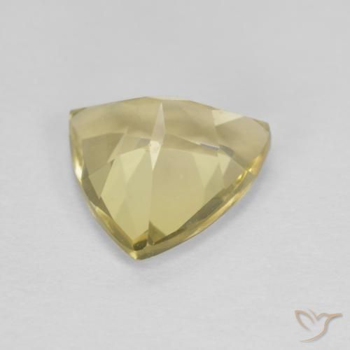 1.62캐럿 천연 Medium Light-Yellow 녹주석, 일조, VVS-VS