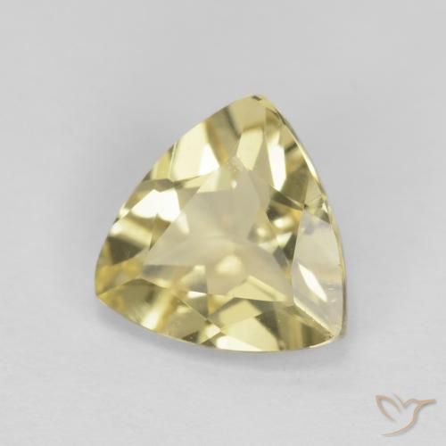 1.39캐럿 천연 Medium Light-Yellow 녹주석, 일조, VVS-VS