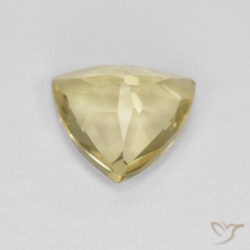 1.39캐럿 천연 Medium Light-Yellow 녹주석, 일조, VVS-VS