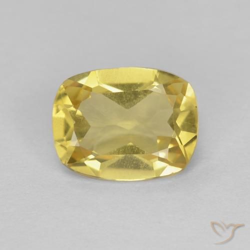1.16ct 자연스러운 범블비 옐로우 녹주석, 방석, VVS