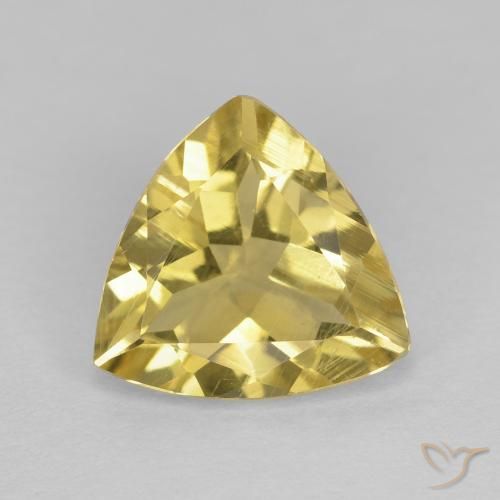 1.86ct 자연스러운 라이트 골든 옐로우 녹주석, 일조, VVS