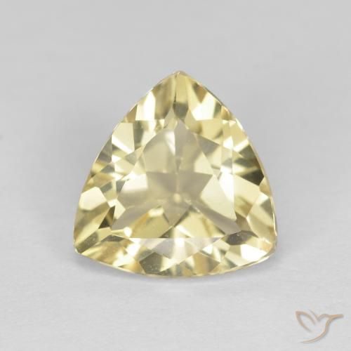 1.83ct 자연스러운 옅은 노랑 녹주석, 일조, VVS