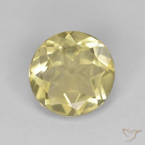 1.45ct 자연스러운 황금색 녹주석, 둥근, VVS-VS