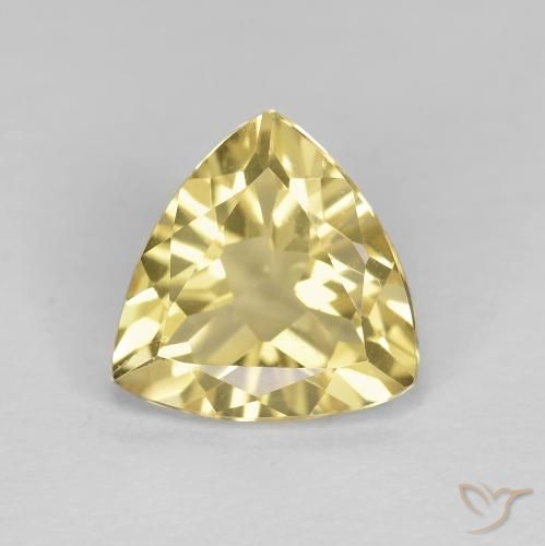 1.83ct 자연스러운 옅은 노랑 녹주석, 일조, VVS