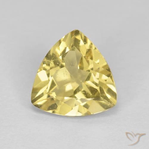 2.12ct 자연스러운 연노랑 녹주석, 일조, VS