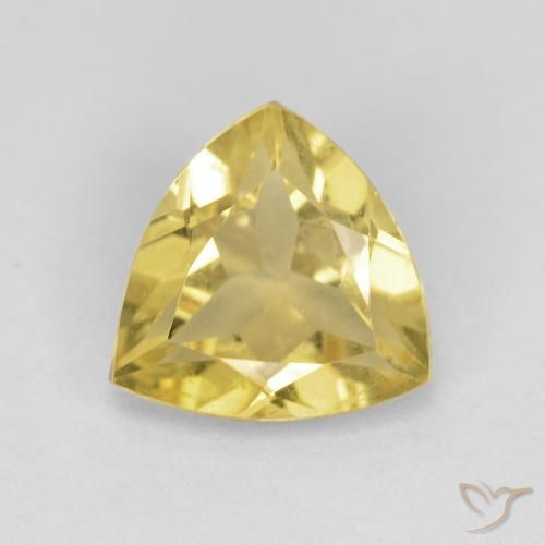 1.38ct 자연스러운 따뜻한 노란색 녹주석, 일조, VVS
