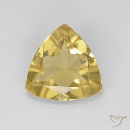 1.22ct 자연스러운 리치 옐로우 녹주석, 일조, VVS