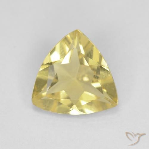 1.05ct 자연스러운 미디엄 옐로우 녹주석, 일조, VVS