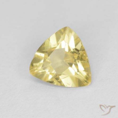 0.88캐럿 천연 Medium Light-Yellow 녹주석, 일조, VVS