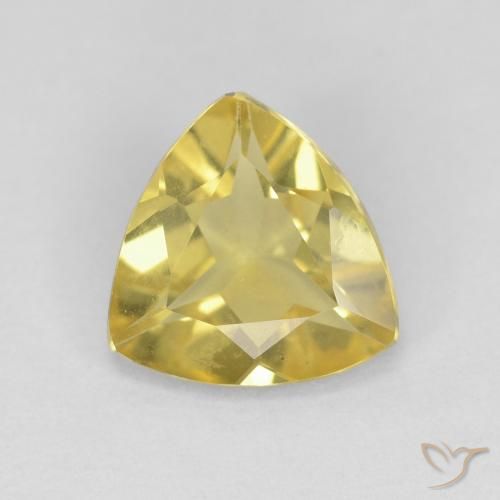 1.27ct 자연스러운 황색을 띠는 금 녹주석, 일조, VVS