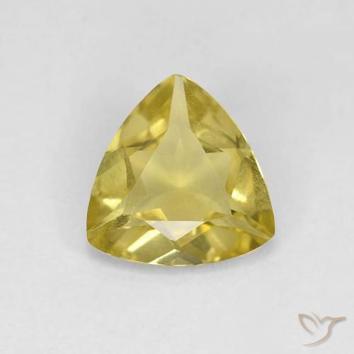 0.88ct 자연스러운 Medium Light-Yellow 녹주석, 일조, VVS
