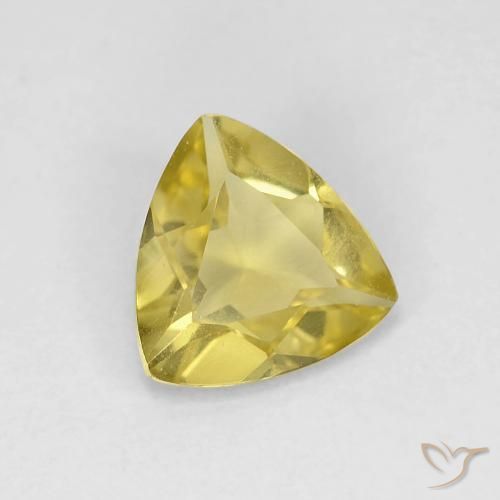 0.88캐럿 천연 Medium Light-Yellow 녹주석, 일조, VVS