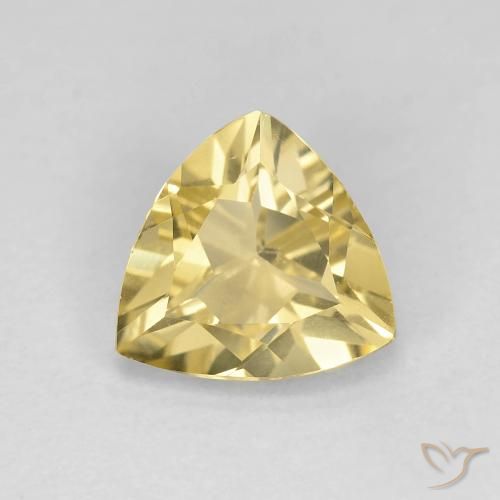 1.39ct 자연스러운 라이트 골드 녹주석, 일조, VVS