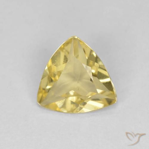 0.82ct 자연스러운 라이트 골드 녹주석, 일조, VVS