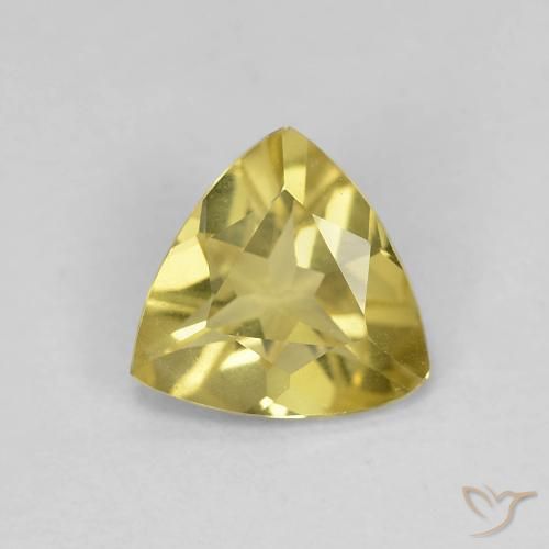 0.81ct 자연스러운 라이트 골든 옐로우 녹주석, 일조, VVS