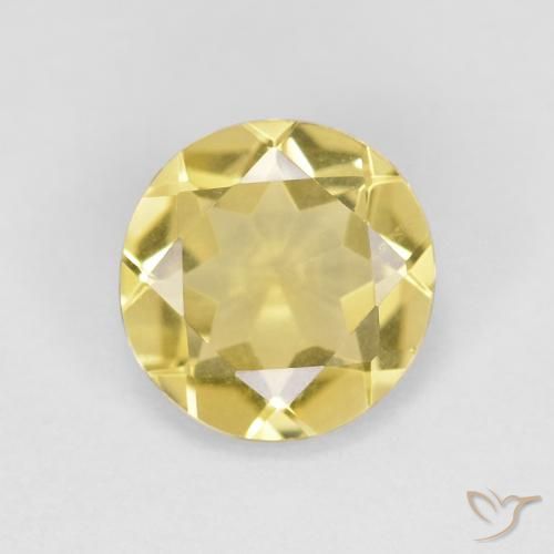 1.04ct 자연스러운 투스카니 옐로우 녹주석, 둥근, VVS