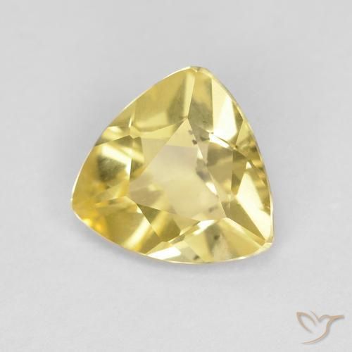 0.83ct 자연스러운 연노랑 녹주석, 일조, VVS-VS