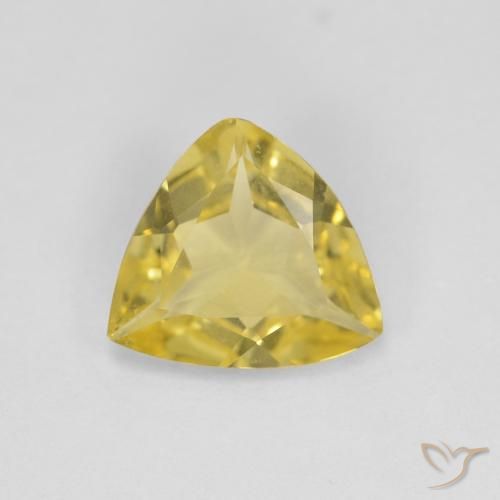 0.98ct 자연스러운 라이트 골든 옐로우 녹주석, 일조, VVS