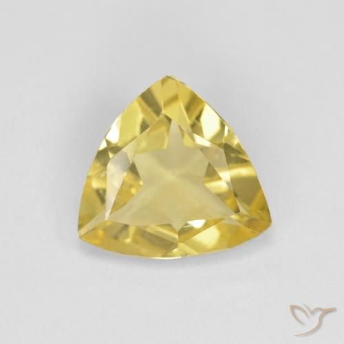 1.27ct 자연스러운 라이트 골드 녹주석, 일조, VVS
