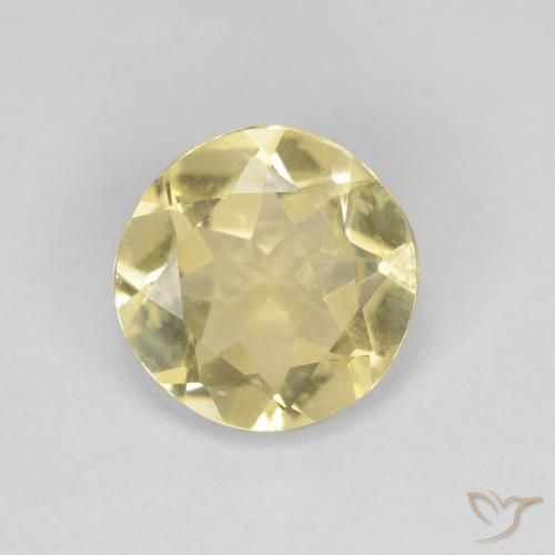 1.63ct 자연스러운 바나나 옐로우 녹주석, 둥근, VVS
