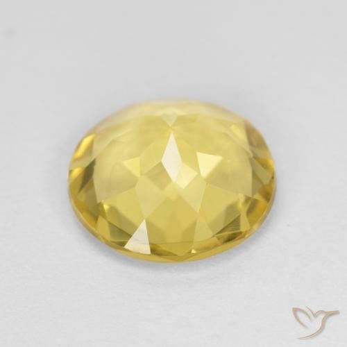 1.94캐럿 천연 Medium Light-Yellow 녹주석, 둥근, VVS