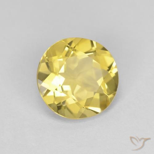 1.44ct 자연스러운 투스카니 옐로우 녹주석, 둥근, VVS