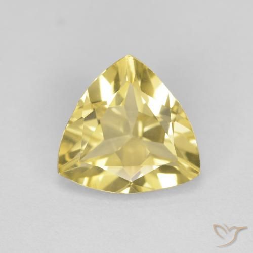 1.45ct 자연스러운 Medium Light-Yellow 녹주석, 일조, VVS