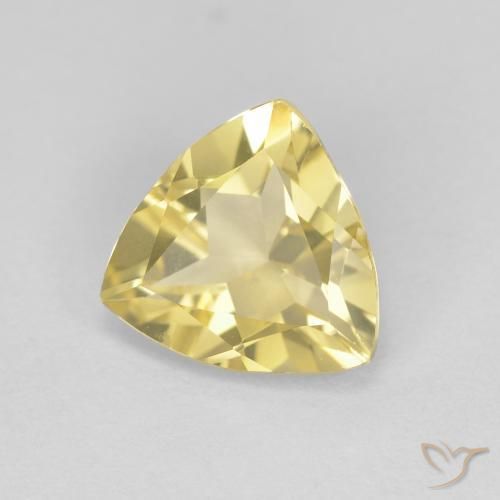 1.45캐럿 천연 Medium Light-Yellow 녹주석, 일조, VVS