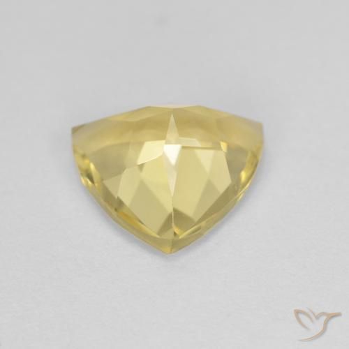 1.45캐럿 천연 Medium Light-Yellow 녹주석, 일조, VVS