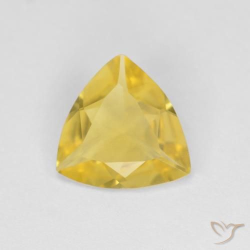 1.00ct 자연스러운 미디엄 옐로우 녹주석, 일조, VVS