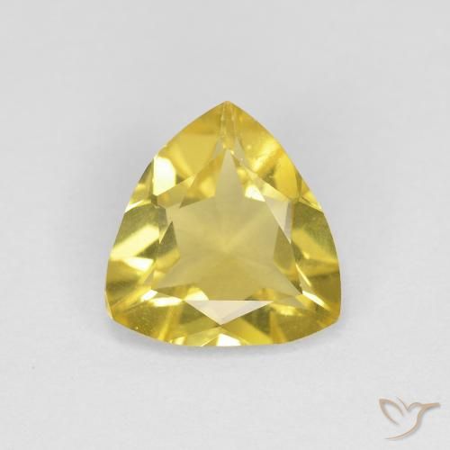 1.17ct 자연스러운 미디엄 옐로우 녹주석, 일조, VVS