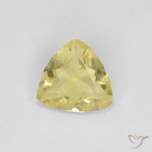 0.81ct 자연스러운 연노랑 녹주석, 일조, VVS-VS