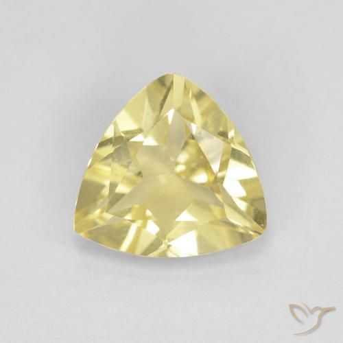 1.36ct 자연스러운 연노랑 녹주석, 일조, VVS