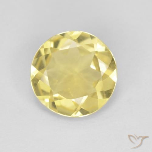 1.45ct 자연스러운 투스카니 옐로우 녹주석, 둥근, VVS