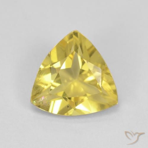 1.26ct 자연스러운 Medium Light-Yellow 녹주석, 일조, VS