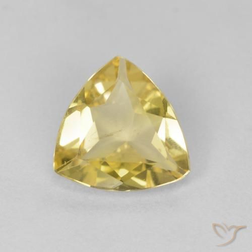 0.77ct 자연스러운 Medium Light-Yellow 녹주석, 일조, VS