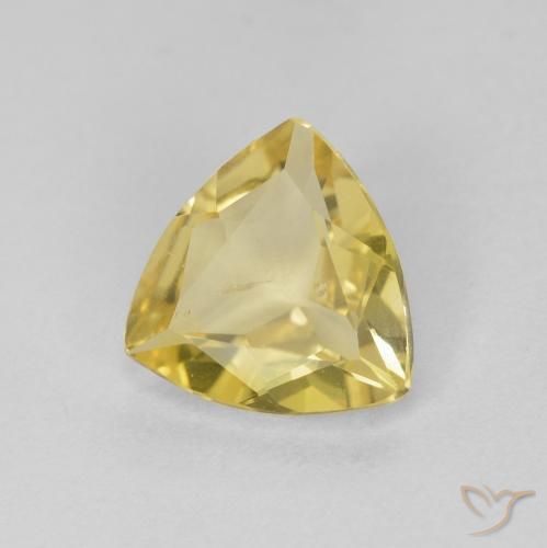0.77캐럿 천연 Medium Light-Yellow 녹주석, 일조, VS