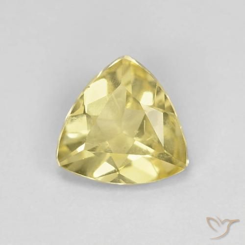 0.82ct 자연스러운 Medium Light-Yellow 녹주석, 일조, VS