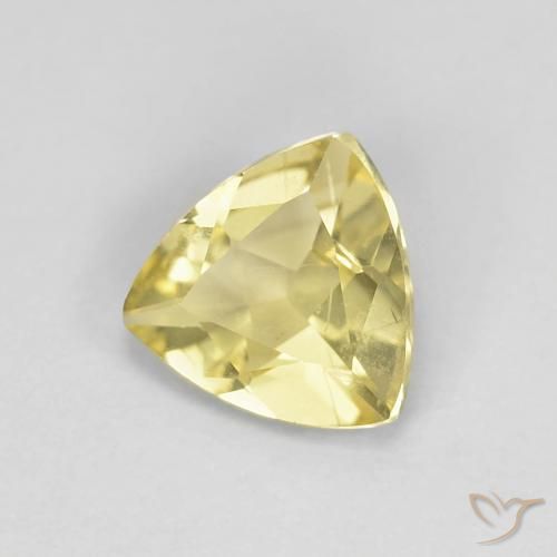 0.82캐럿 천연 Medium Light-Yellow 녹주석, 일조, VS