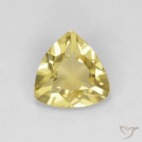 0.92ct 자연스러운 그윽한 노란색 녹주석, 일조, VVS-VS