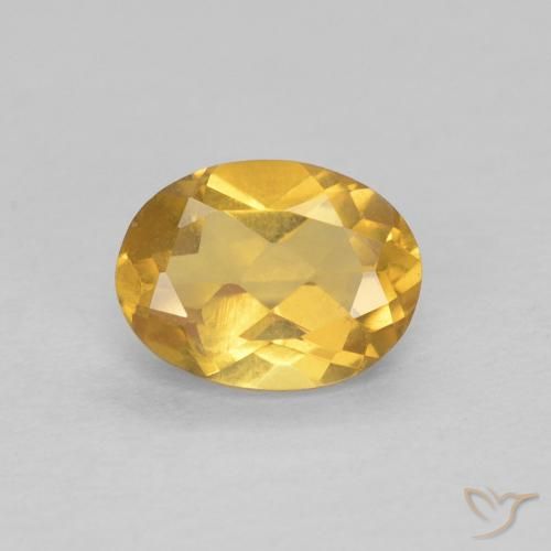 0.76ct 자연스러운 골든 녹주석, 타원형, VVS-VS