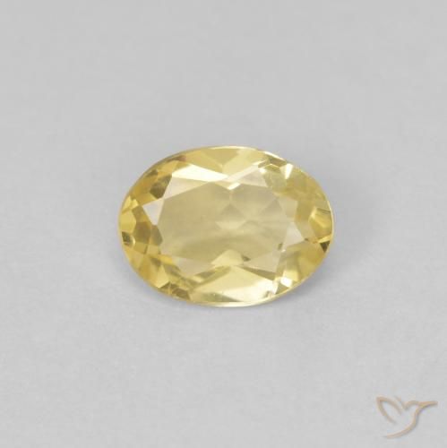 0.62ct 자연스러운 라이트 골드 녹주석, 타원형, VVS-VS