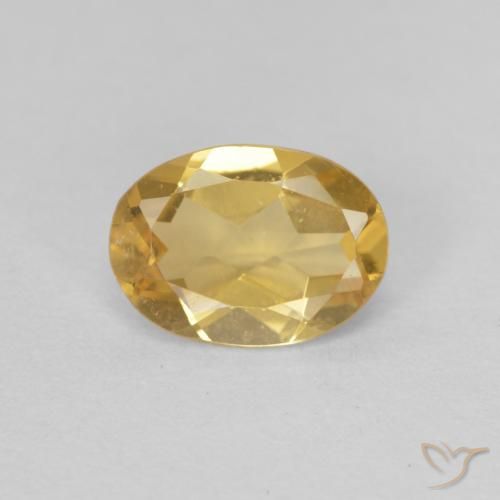 0.89ct 자연스러운 라이트 골든 녹주석, 타원형, VVS-VS