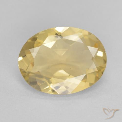 1.70ct 자연스러운 골든 오렌지 녹주석, 타원형, VVS-VS