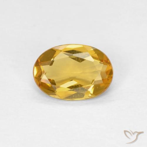 0.62ct 자연스러운 골든 녹주석, 타원형, VVS