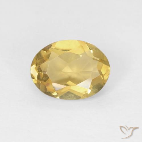 1.20ct 자연스러운 골든 오렌지 녹주석, 타원형, VVS