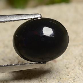 1.50캐럿 천연 멀티컬러 블랙 오팔, 타원형 컷, 10.1×8 mm, 불투명체