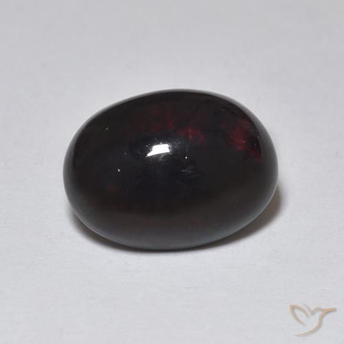 1.01ct 자연스러운 다색 블랙 오팔, 타원형, 투명한