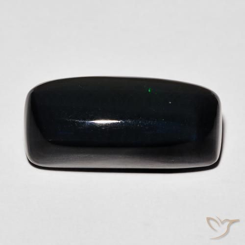 4.00ct 자연스러운 다색 블랙 오팔, 방석, 불투명체