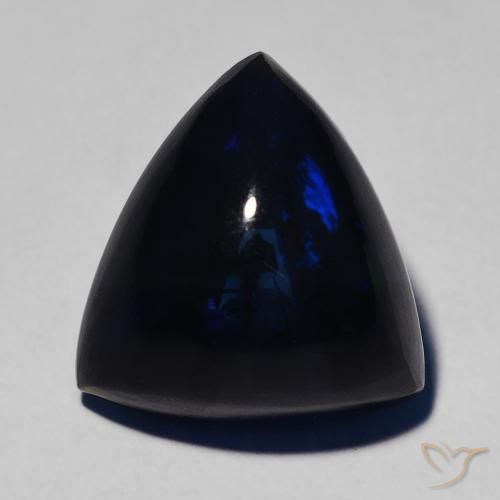 5.55ct 자연스러운 다색 블랙 오팔, 일조, 불투명체